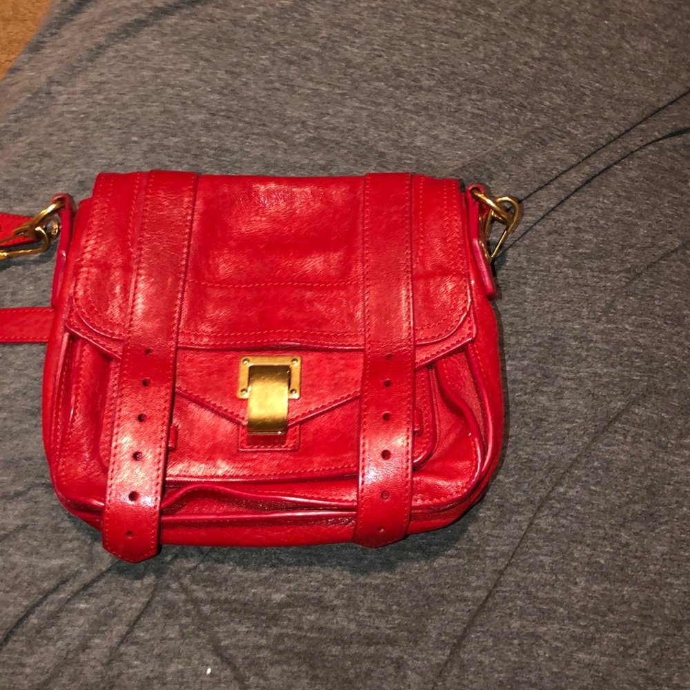 Proenza Schouler Red Crossbody Mini Leather